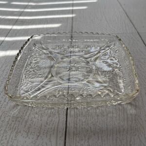 Vintage Square Daisy Plate MCM